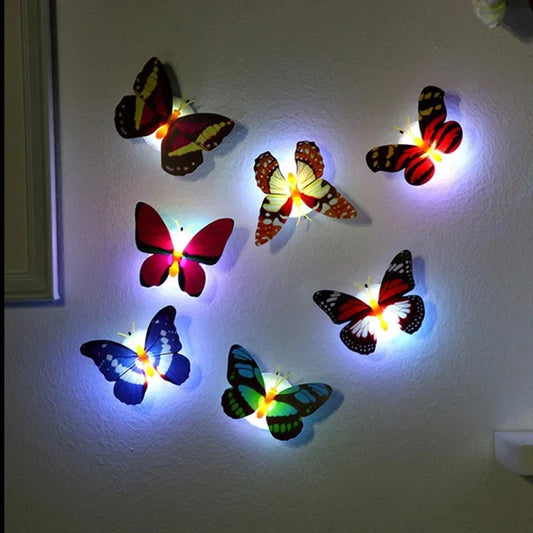 Ranpo Hot Butterfly Night Light Creative Funny Colorful Glowing Butterfly