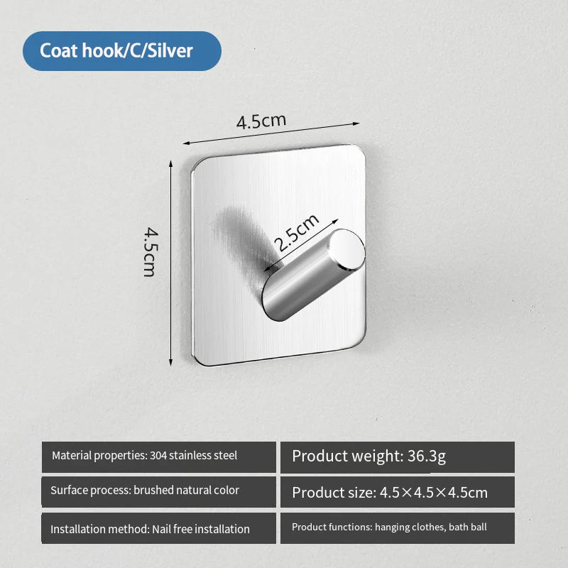 304 Stainless Steel Heavy Duty Towel Rack,Bath Towel Rod,Towel Ring,