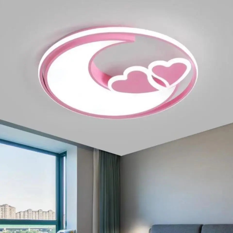 Heart Shape Ceiling Lights For Girls Room Kids Bedroom Light