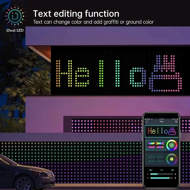 Smart LED Curtain Light APP Control RGB Dimmable DIY Pattern Music