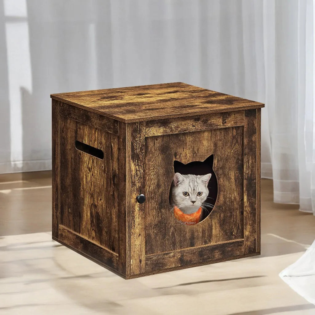 CCat Litter Box Furniture,Indoor Cat House, End Table,