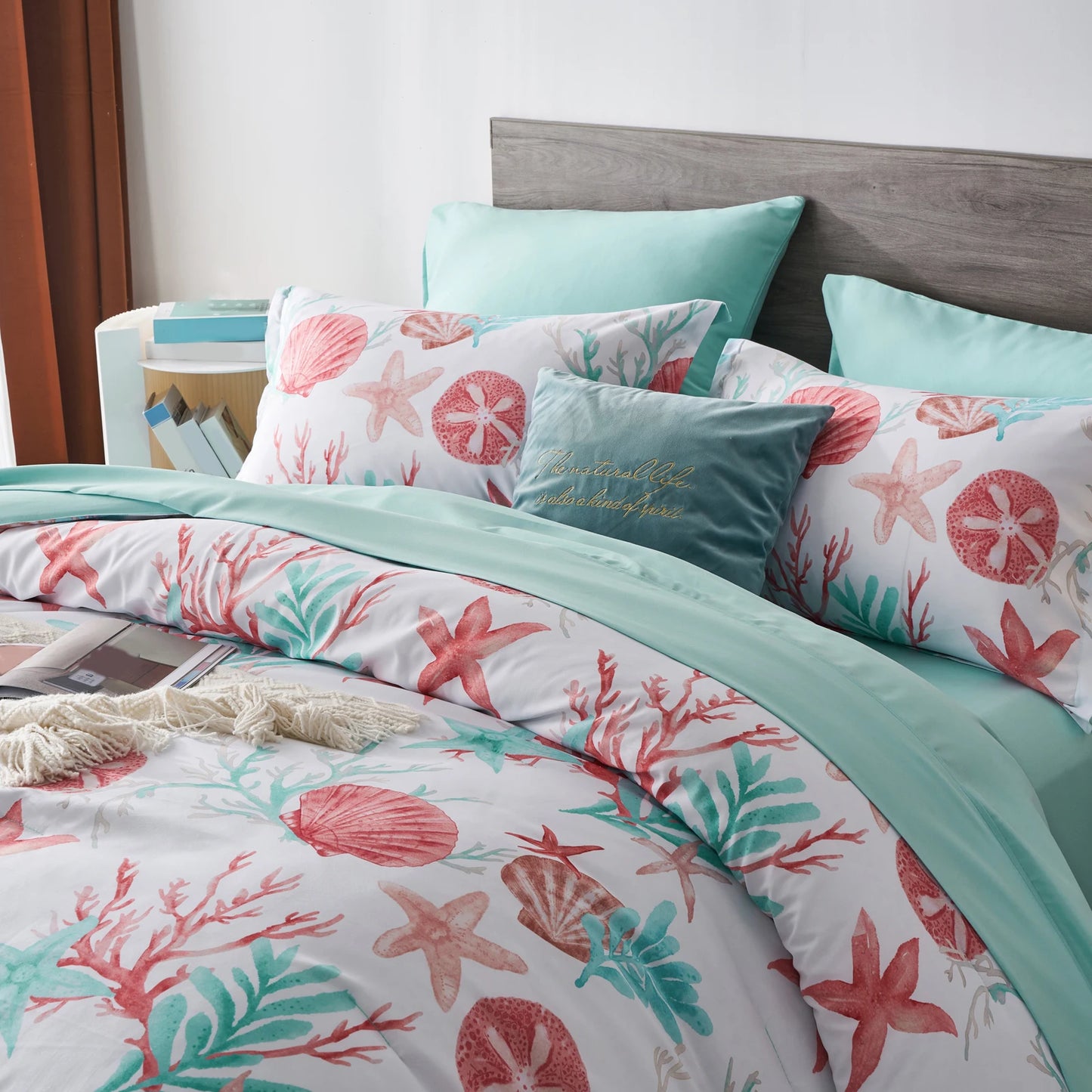 7 Piece Bed In A Bag Bed Comforter Set Queen,