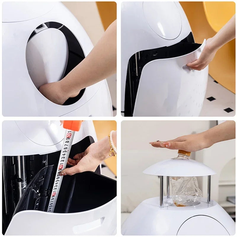Dinosaur Egg Design Trash Can Large Capacity Room Garbage Collector
