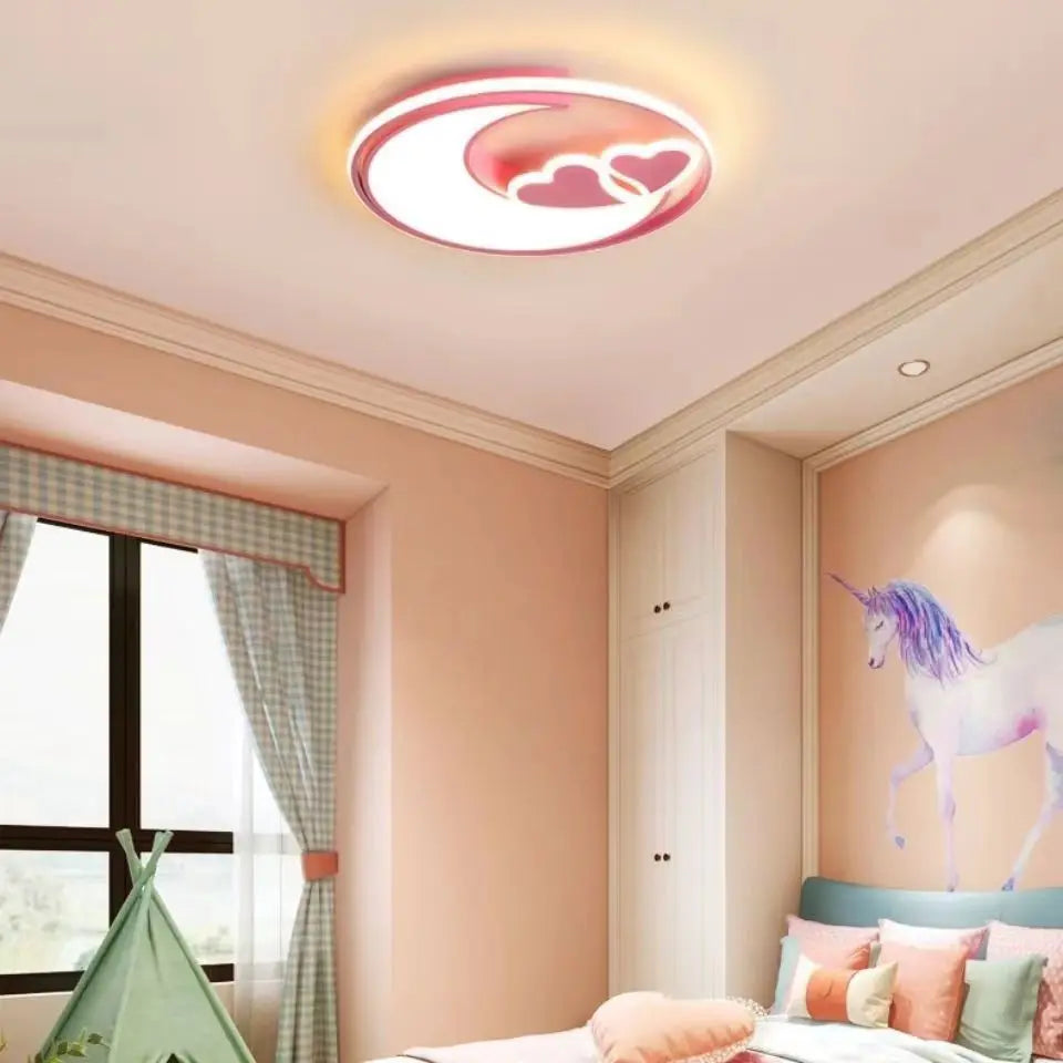 Heart Shape Ceiling Lights For Girls Room Kids Bedroom Light