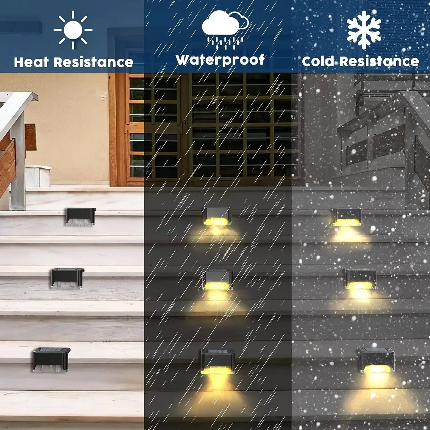 16-Pack Outdoor Solar Deck Lamp For Outdoor S