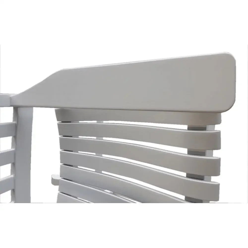 Outdoor White Wood Porch Rocking Chair