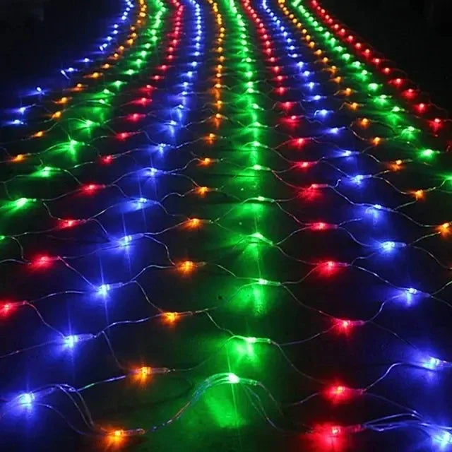 EU/US Plug 3M 300LEDS Peacock Screen String Lights Outdoor
