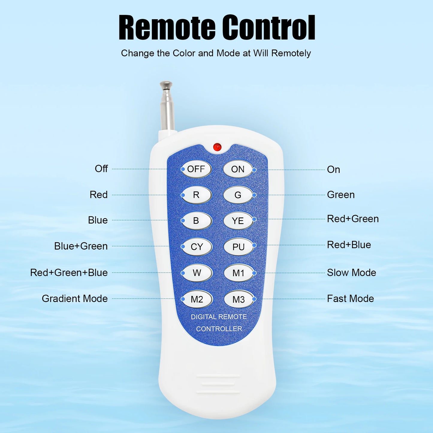 Underwater Light RGB Swimming Lamp IP68 Waterproof