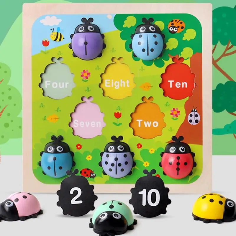 Number Matching Game 1-10 Number Counting Ladybugs