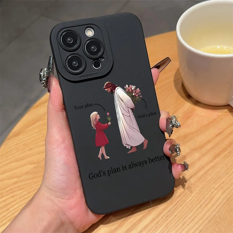 Black minimalist design phone case