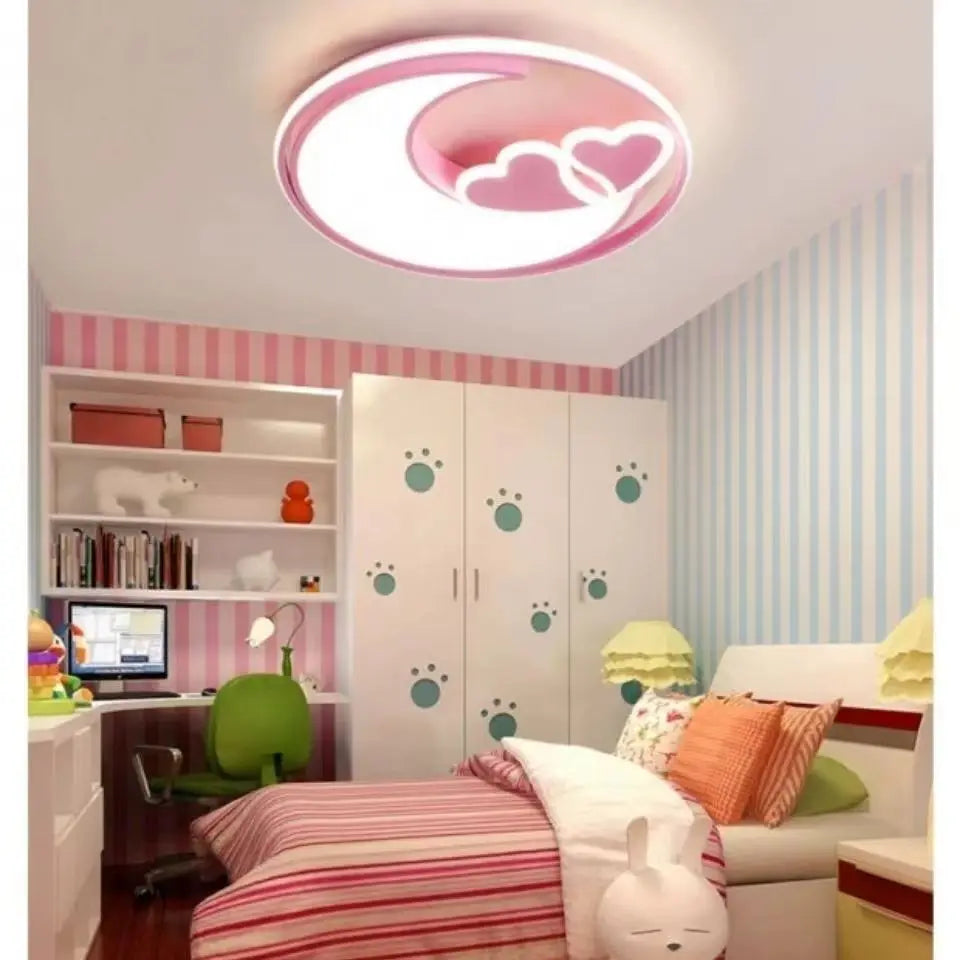Heart Shape Ceiling Lights For Girls Room Kids Bedroom Light