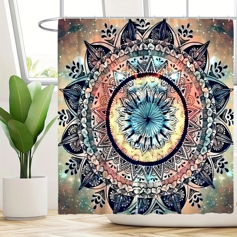 4pcs Starry Sky Mandala Printed Shower