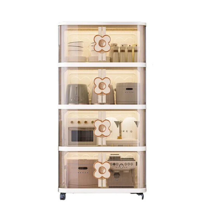 Bathroom Aesthetic Wardrobe Modern Handles Plastic Organizer