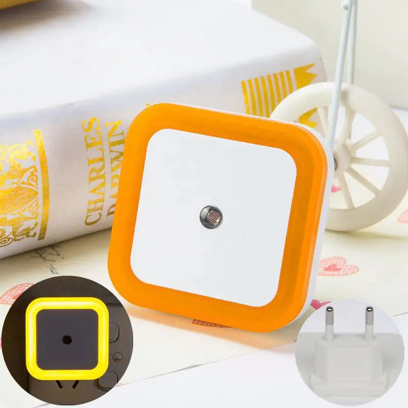 Wireless LED Night Light Sensor Lighting Mini EU/US Plug Night Lights
