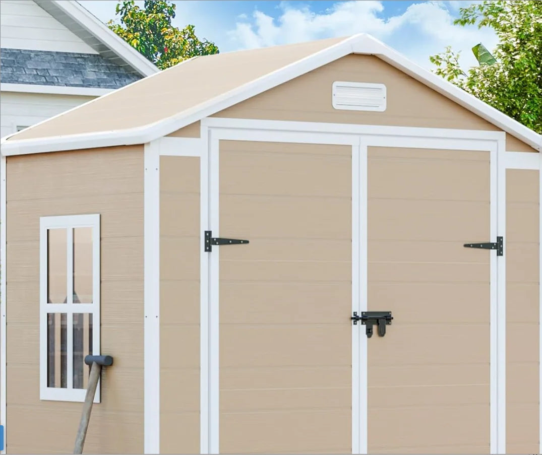 6x3 FT Storage Shed, Waterproof Resin Outdoor