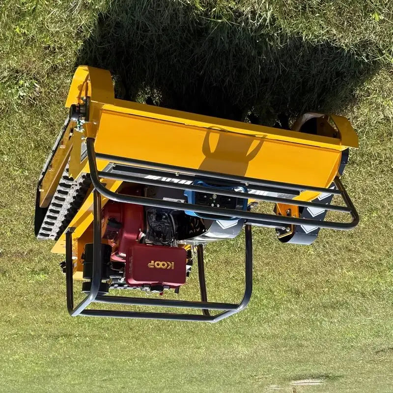 Customized 25hp Remote Control Flail Lawn Mower 100cm Cylinder