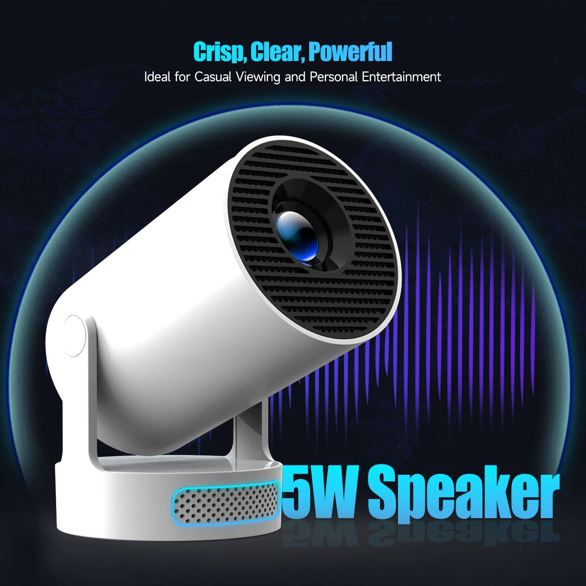 HY300 Pro + Projector 4K 720P With 5W Speaker