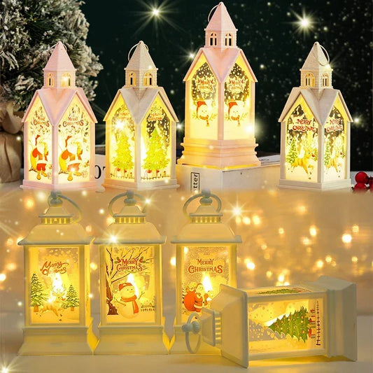Christmas LED Lantern Light Home Christmas Tree Ornaments