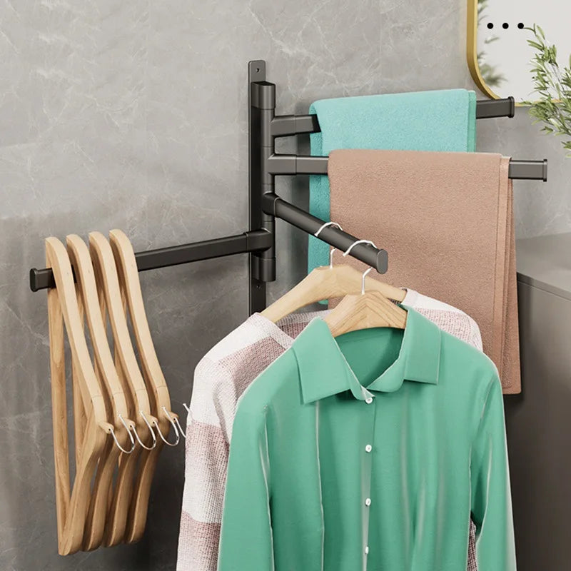 Bathroom Towel Rack Rotatable Towel Holder