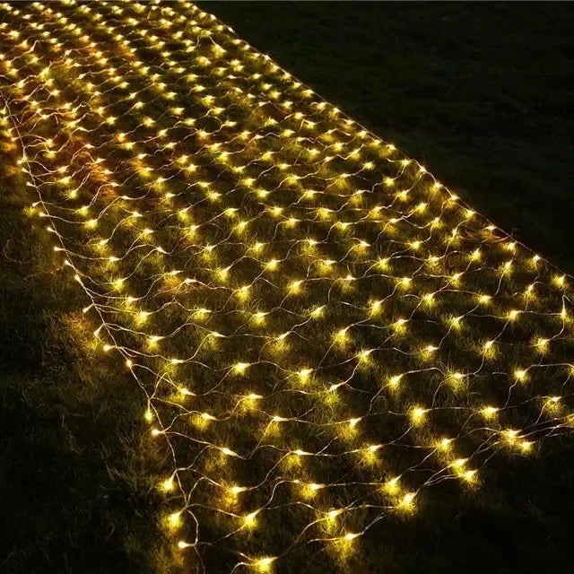 EU/US Plug 3M 300LEDS Peacock Screen String Lights Outdoor