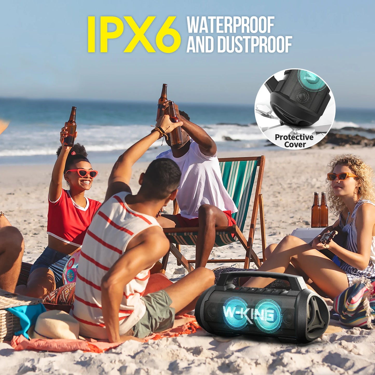 KING 70W RMS Bluetooth Portable Speaker,