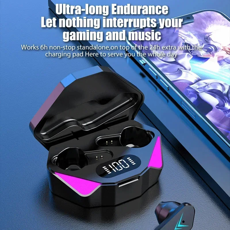 NEW AIR X15 Earphones Bluetooth Wireless Gamer Headphones