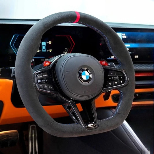 Hand Stitched High quality suede Car Steering Wheel Cover