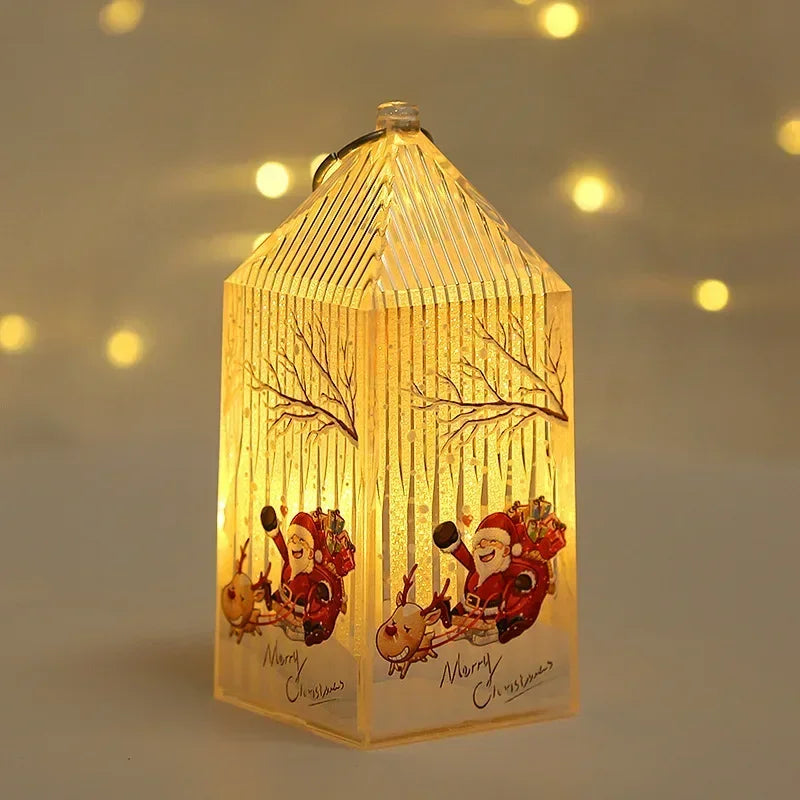 Christmas LED Lantern Light Home Christmas Tree Ornaments