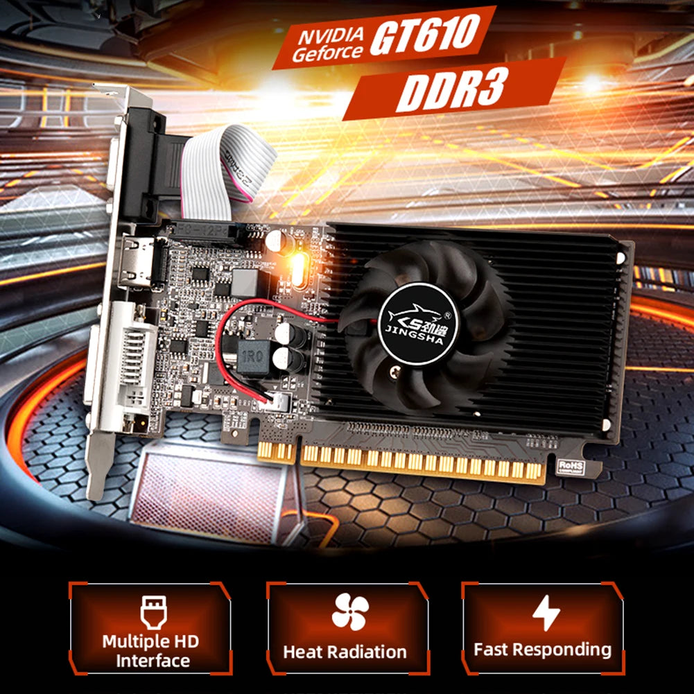 GT610/GT730 1/2/4GB Gaming Video Card Computer Graphics Card
