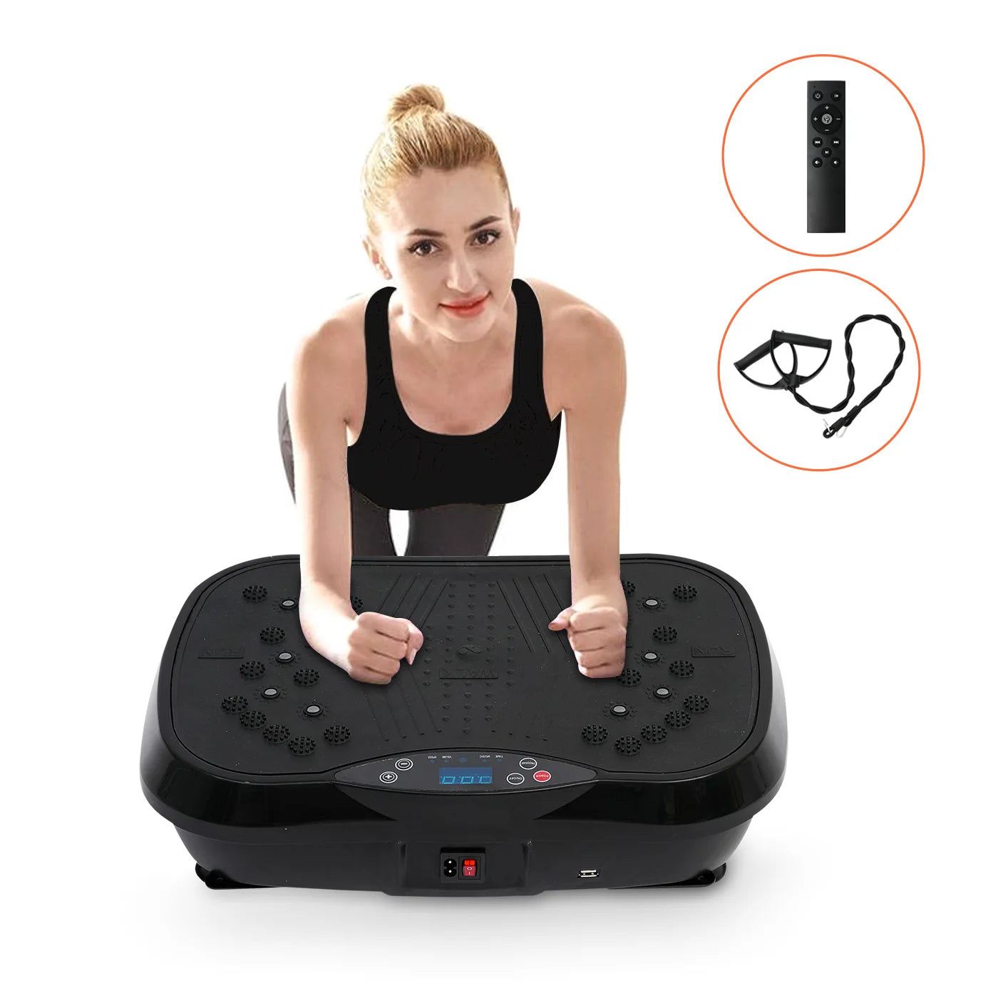 Vibration Plate Exercise Machine with Portable Fitness Equipment