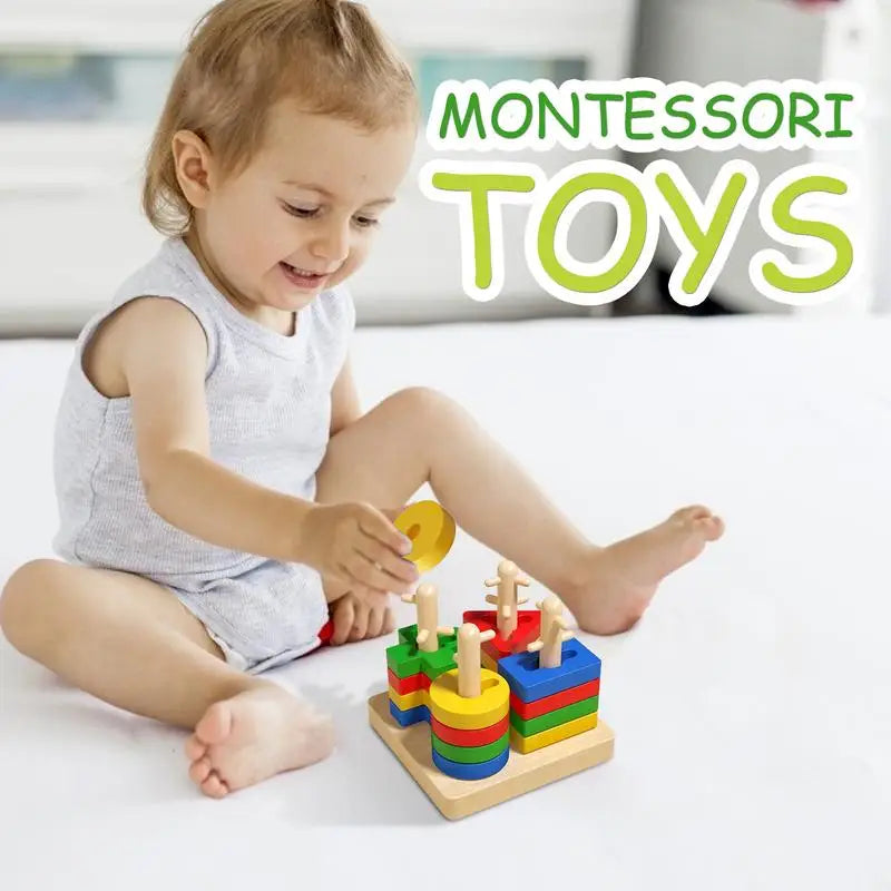 Shape Sorter Toy Shape Color Recognition Blocks Matching Game