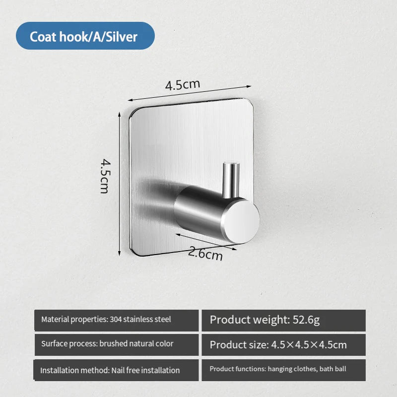 304 Stainless Steel Heavy Duty Towel Rack,Bath Towel Rod,Towel Ring,