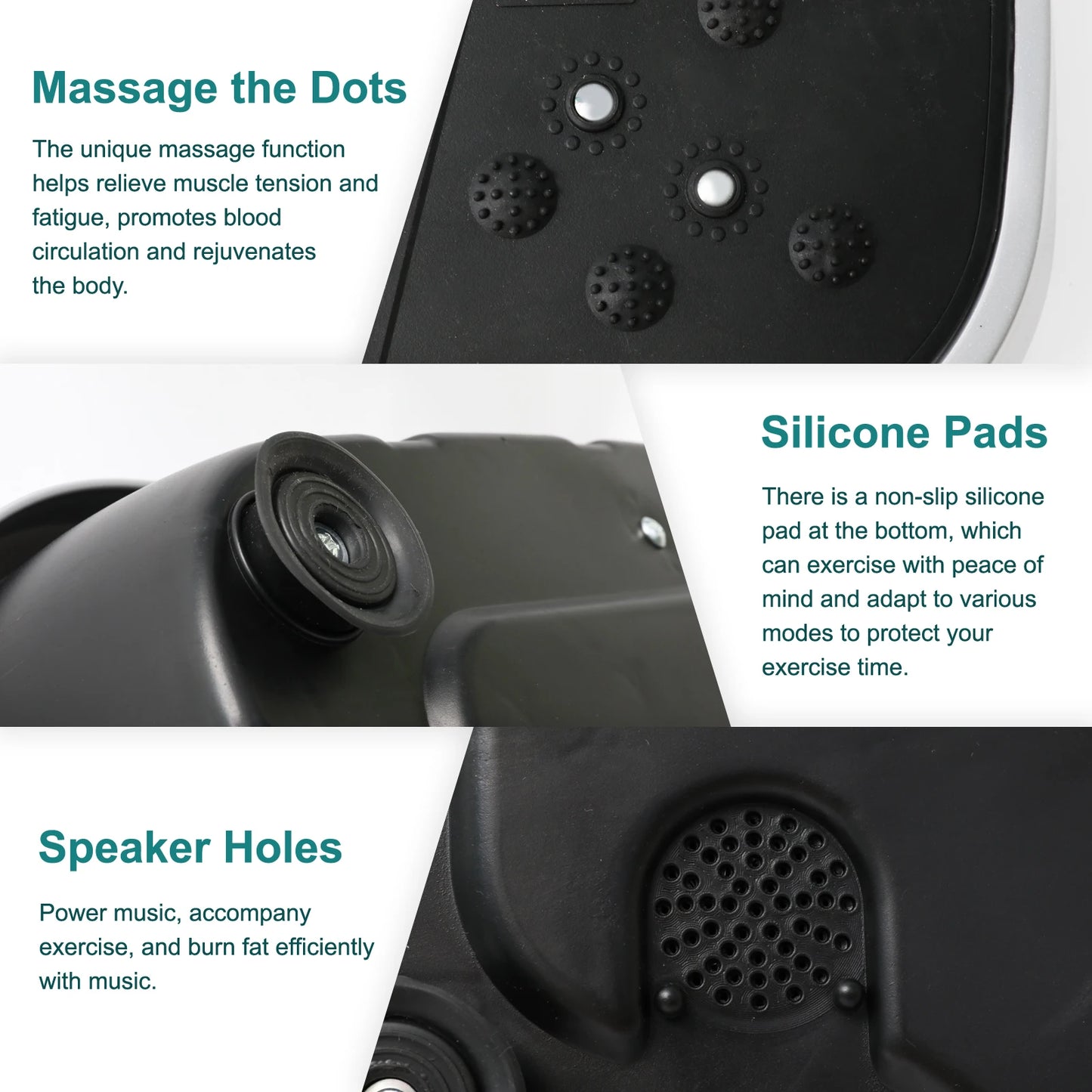 Vibration Plate Exercise Machine with Portable Fitness Equipment