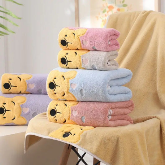 Thickened coral velvet bath towel Cartoon Bath Towel