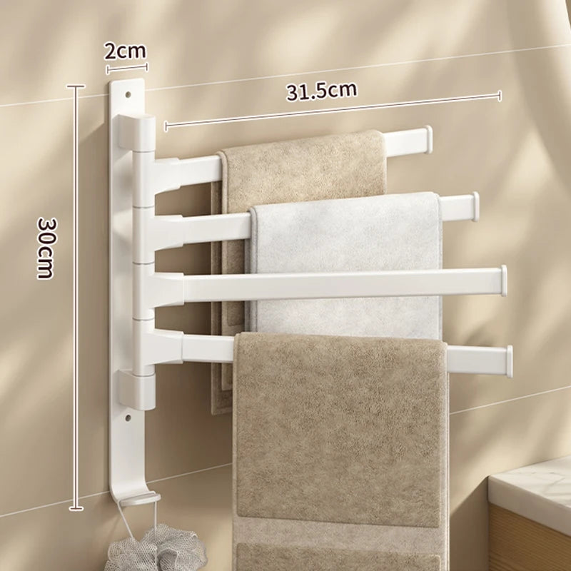 Bathroom Towel Rack Rotatable Towel Holder