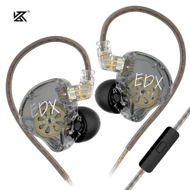 KZ EDX Lite HIFI Bass Earphones Stereo Music Earbuds In Ear