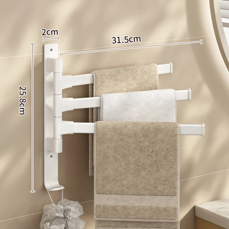 Bathroom Towel Rack Rotatable Towel Holder