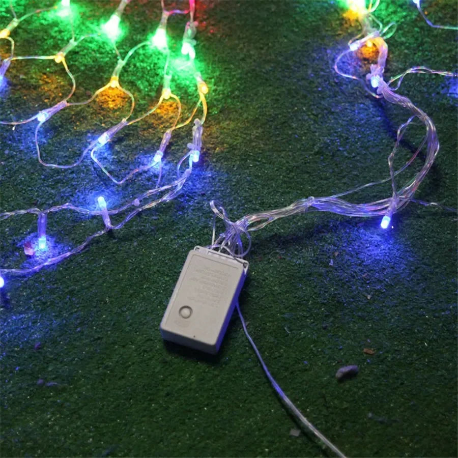 EU/US Plug 3M 300LEDS Peacock Screen String Lights Outdoor