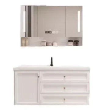 French Bathroom Cabinet With Ceramic Sink Combination Integrated Washbasin