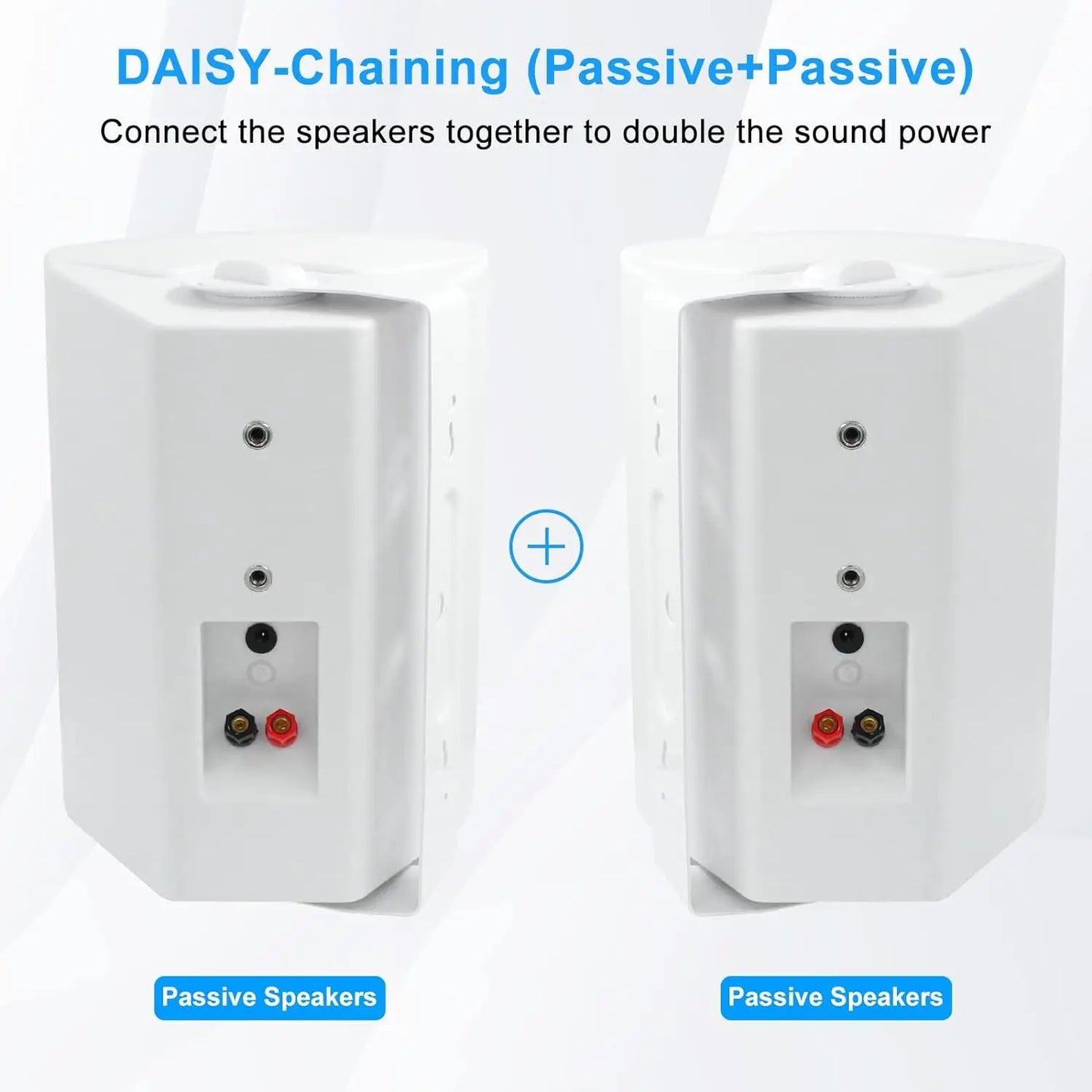 6.5'' 400W Indoor Outdoor Speakers Wired Waterproof Passive With Powerful Bass