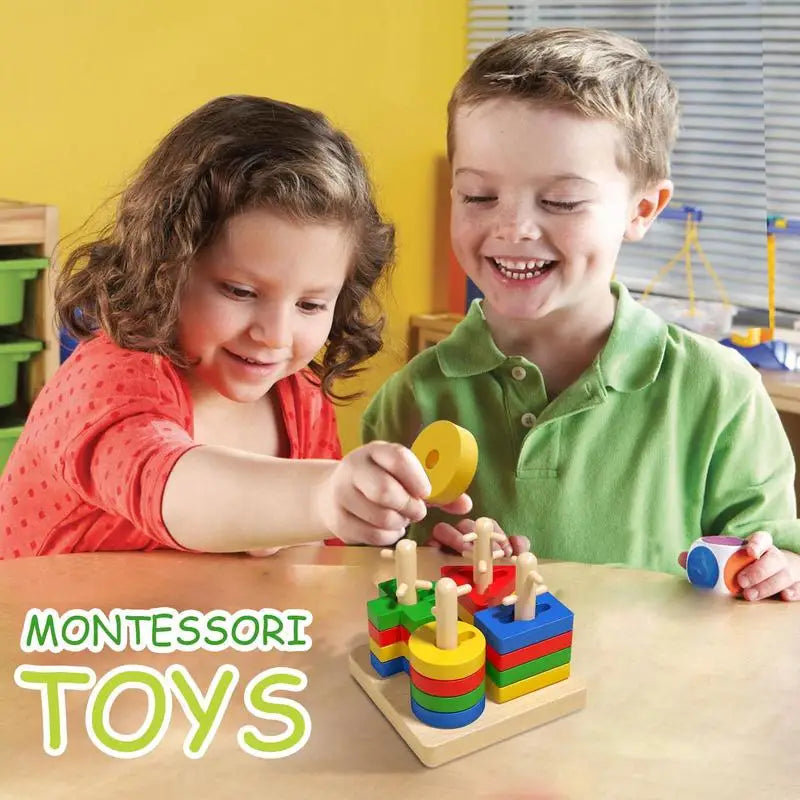 Shape Sorter Toy Shape Color Recognition Blocks Matching Game