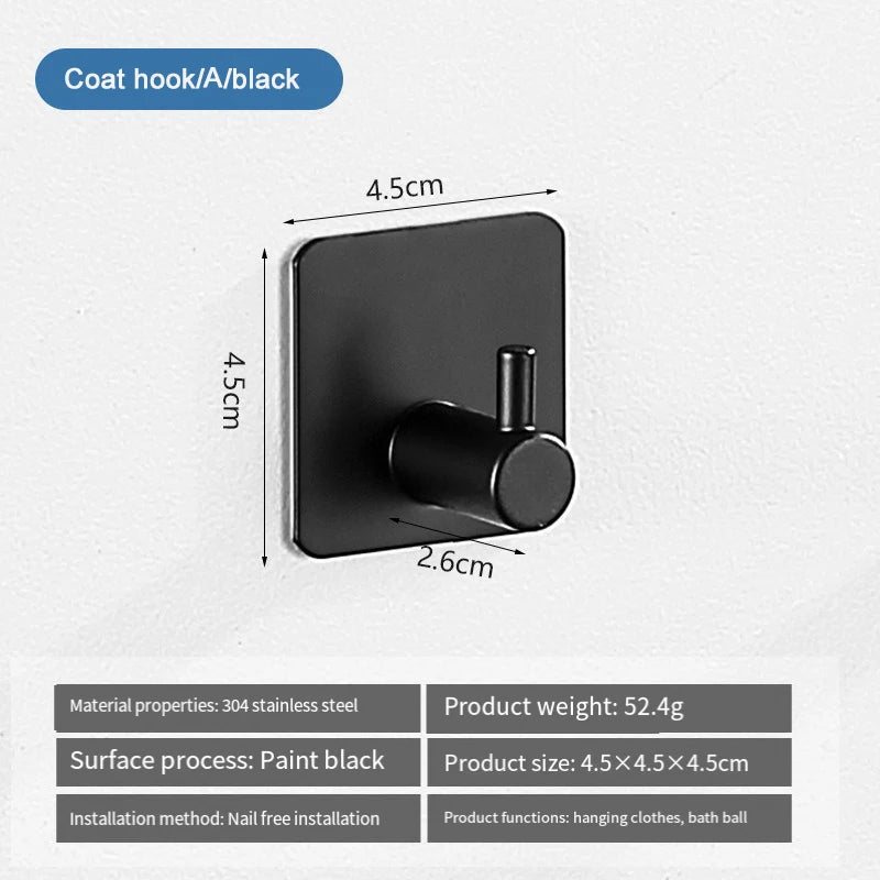 304 Stainless Steel Heavy Duty Towel Rack,Bath Towel Rod,Towel Ring,