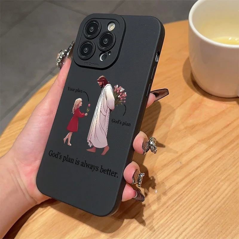 Black minimalist design phone case