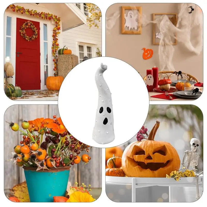 Halloween White Ghost Yard Signs Spooky Stake Decorations