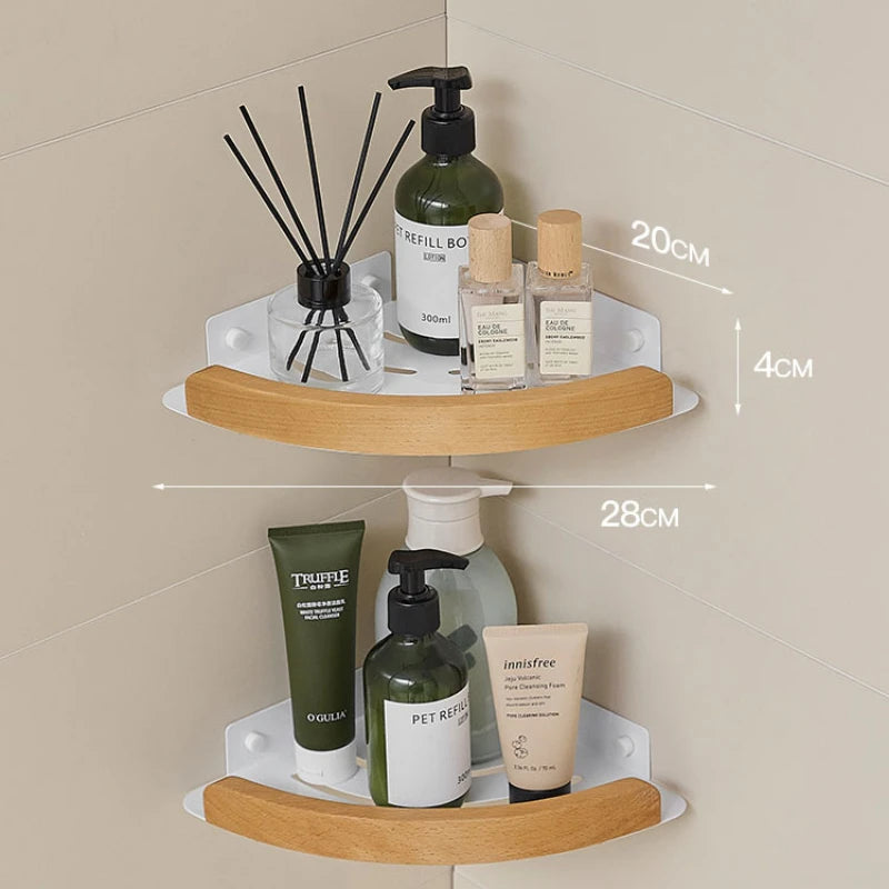 Bathroom towel bar no punching toilet storage shelf bathroom organizer