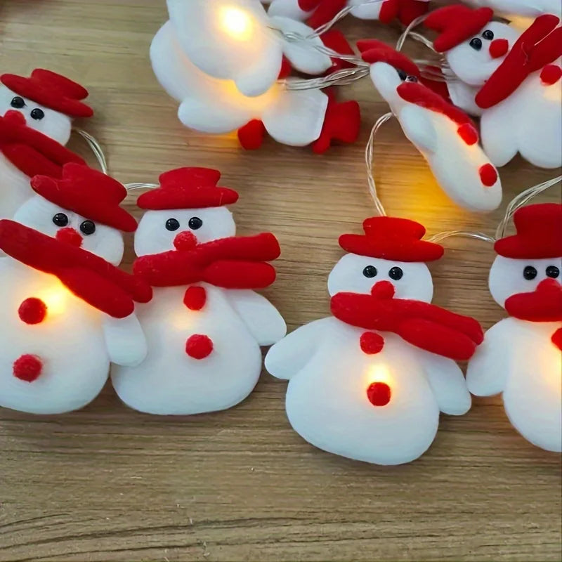 Christmas LED Snowman String Lights