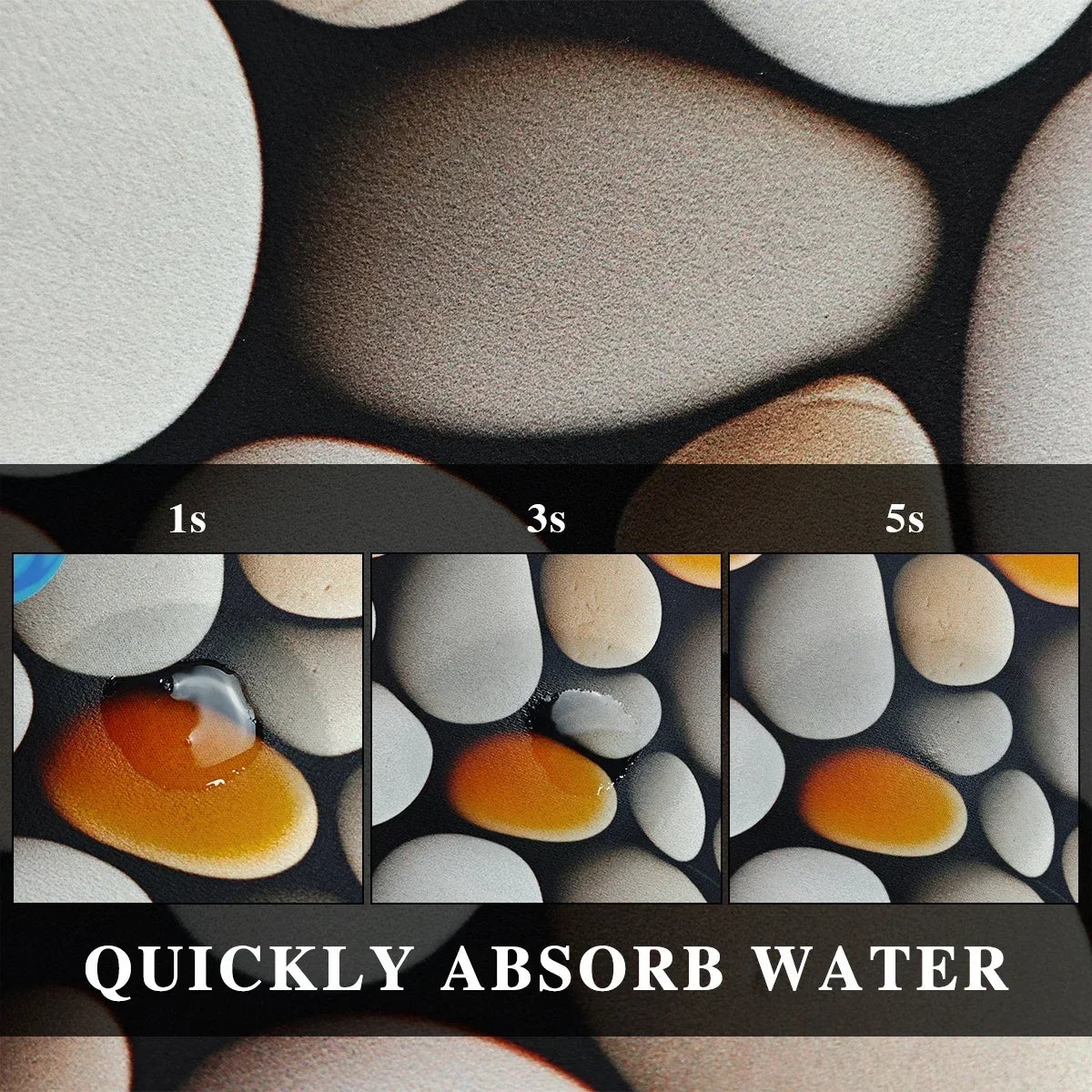 Bathroom Floor Mat Water-absorbing Non-slip Dirt-resistant Carpet Flower