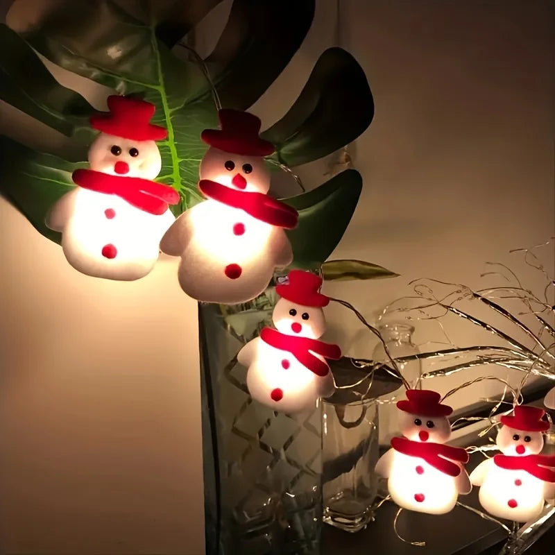 Christmas LED Snowman String Lights