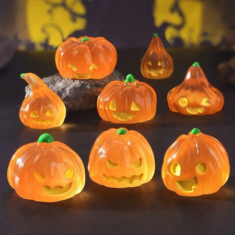 Halloween ghost luminous pumpkin lantern desktop ornaments