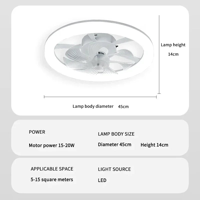 360 Degree Enclosed Circular Fan Light